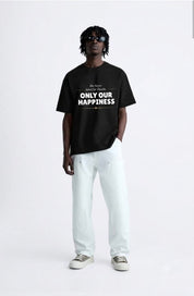 She Never Asked for Thanks. Only Our Happiness. T-Shirt - Black